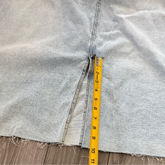 Ava & Viv|Midi A-line denim skirt,light wash,NWT•••Plus size Light Blue Skirt - Picture 13 of 15